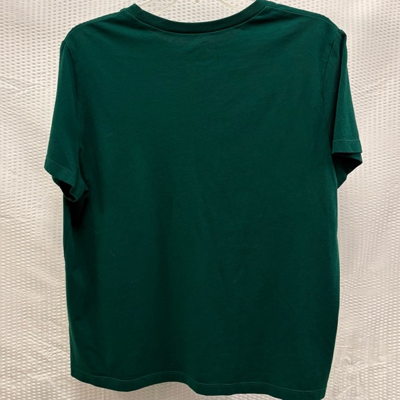Reebok Women's Active Small-Logo Pocket Cotton T-Shirt In Green XL - Picture 5 of 5